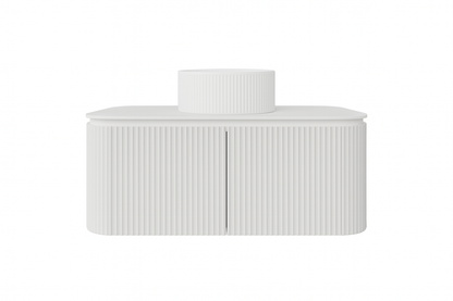 VITO NOOSA Fluted Curved Vanity with Side Drawers 1200/1500/1800mm