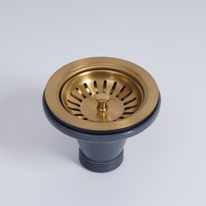 Stainless steel Basket Waste for Fireclay sinks or Quartz sinks FCSW-MB/SS/BG/GM