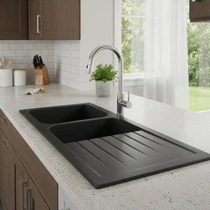 Quartz Top-mount Kitchen Sink 1160*500*225mm