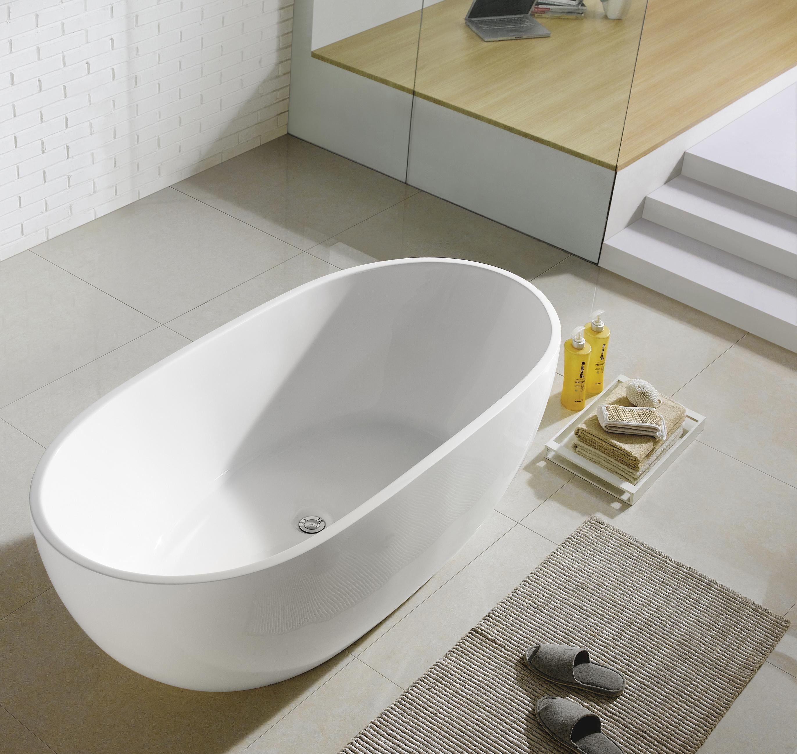 Cavona Free Standing Bathtub Non Overflow 1300-1700mm