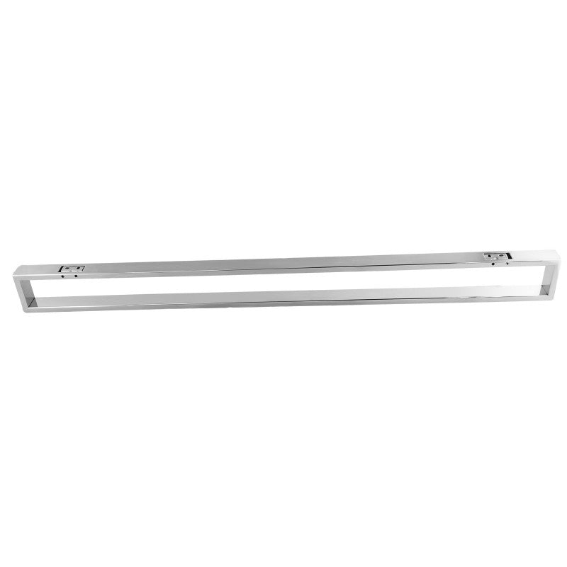 Single Towel Rail 600mm Chrome/Black