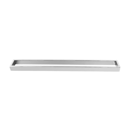 Single Towel Rail 600mm Chrome/Black