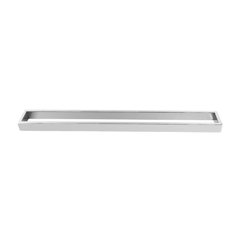 Single Towel Rail 600mm Chrome/Black