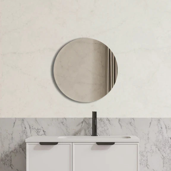 Pencil Edge Round Bathroom Mirror – Wall Mounted 500-900mm