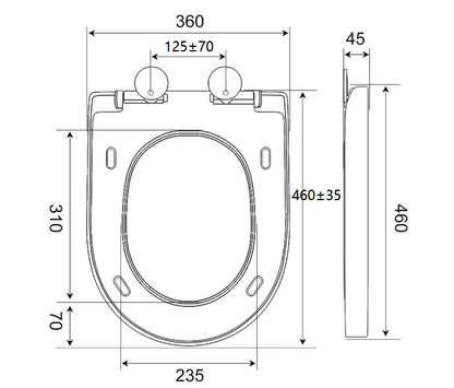 Toilet Cover Suitable For Models 032