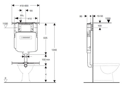 Frameless In Wall Cistern Sigma8 Geberit