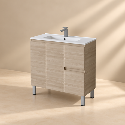 Slim Freestanding Vanity with Legs 900*360*860mm