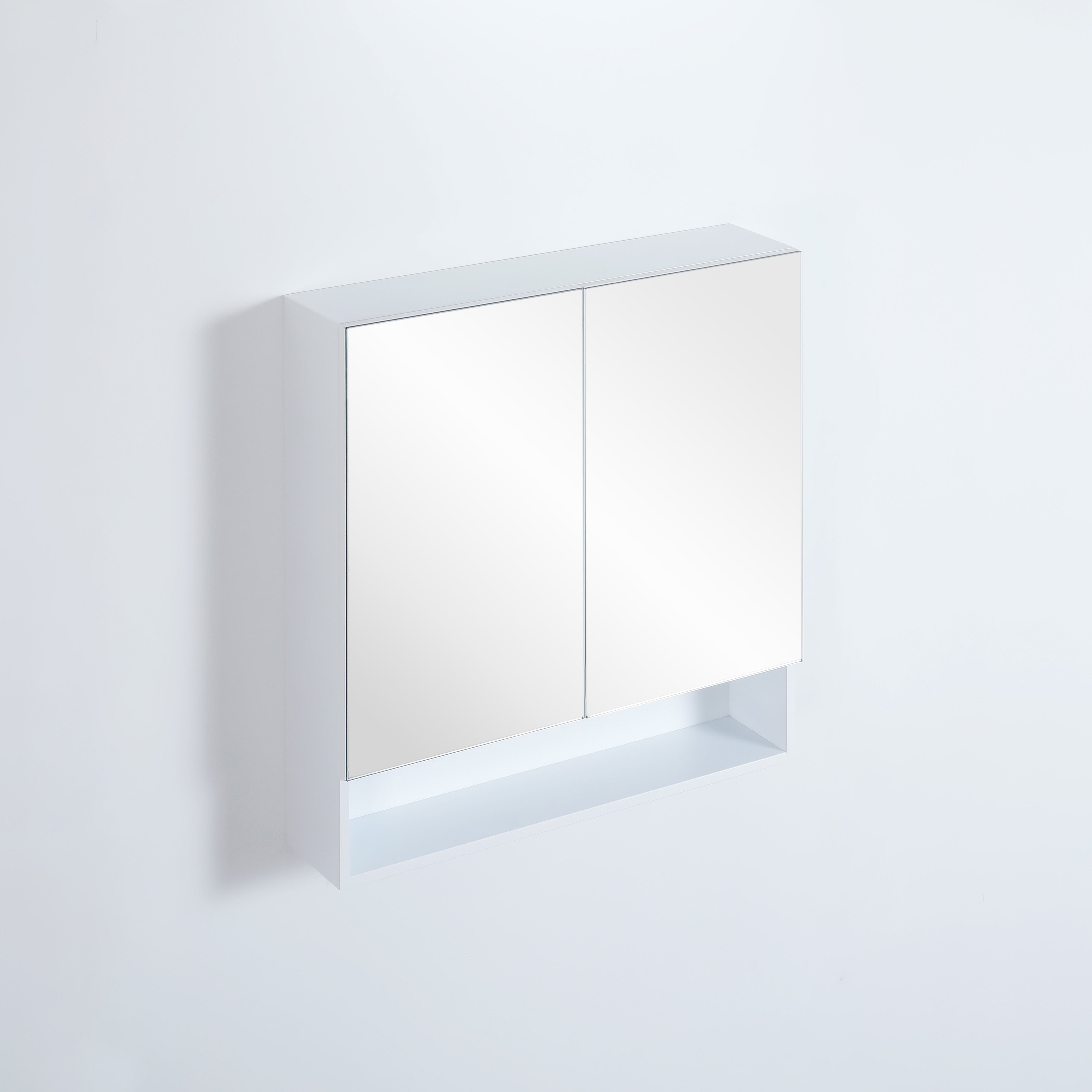 Shaving Cabinet Matte White Finish  600–1480mm